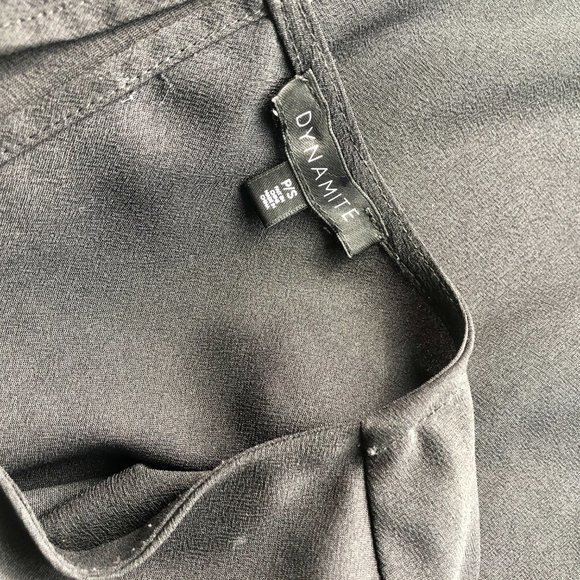 Dynamite Wrap Blouse + Black Floral + Small - Picture 6 of 7